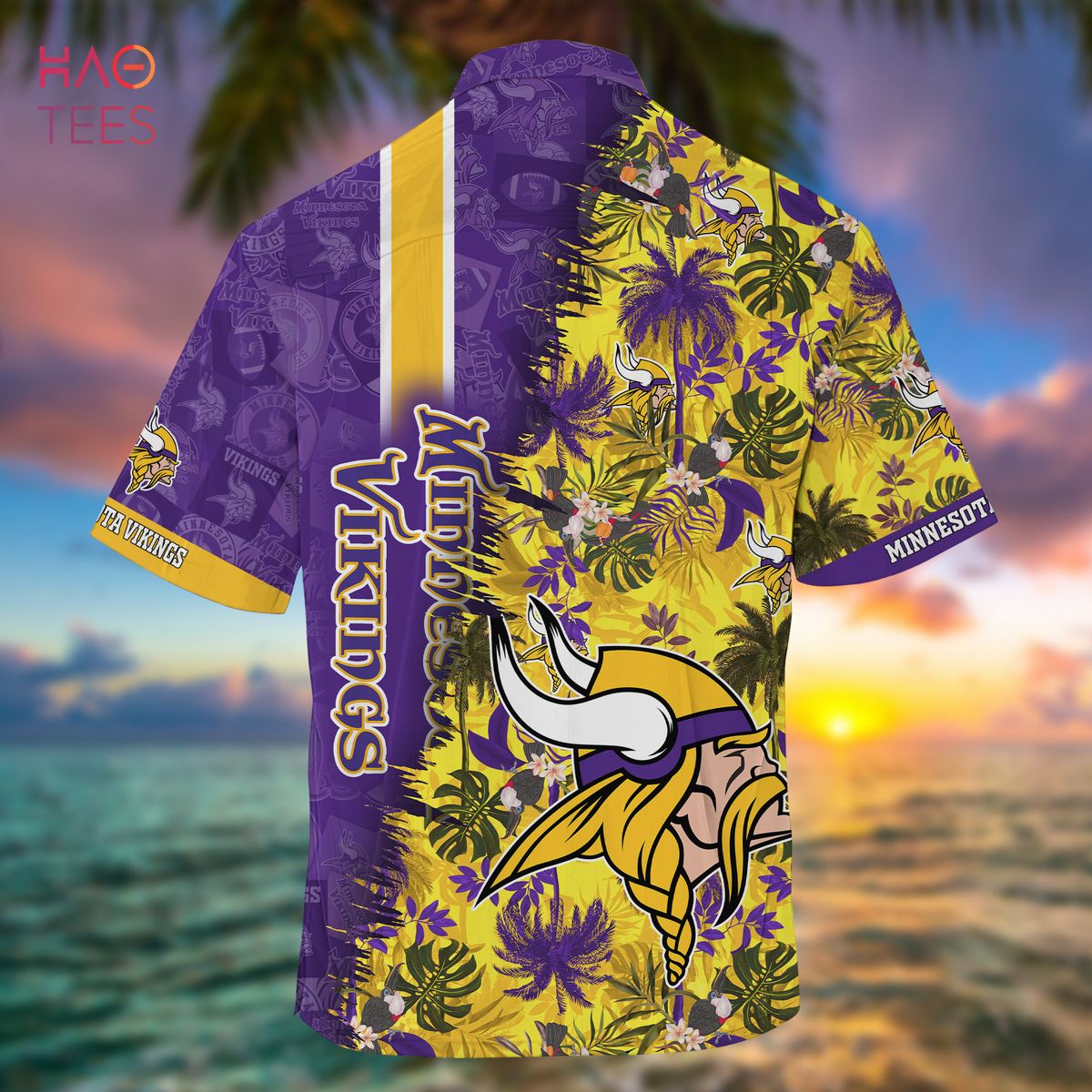 Hot Minnesota Vikings Nfl Summer Hawaiian Shirt And Shorts