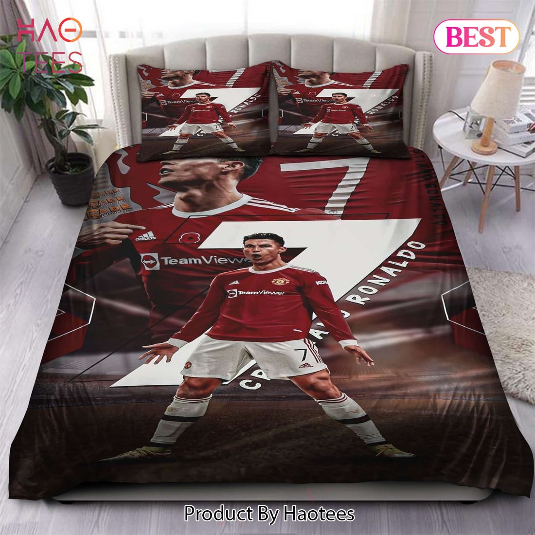 Buy MU FC Cristiano Ronaldo 10 Bedding Sets Bed Sets Bedroom Sets