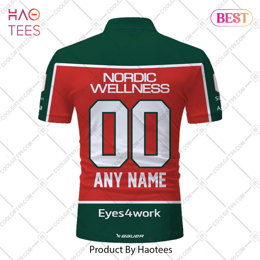 Personalized Shl Frolunda Hc Home Jersey Style Polo Shirt