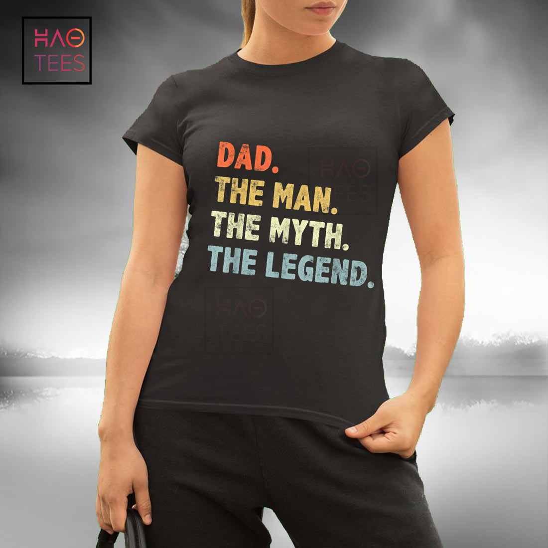 Gift For Father Gift For Dad Father's Day T-Shirt Grandpa The Man The Myth T-Shirt Gift For Husband. Happy Father's Day
