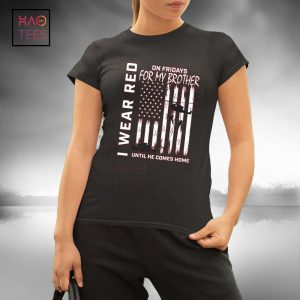 Deployed Brother Wear Red Friday Military American Flag Gift Premium T-Shirt