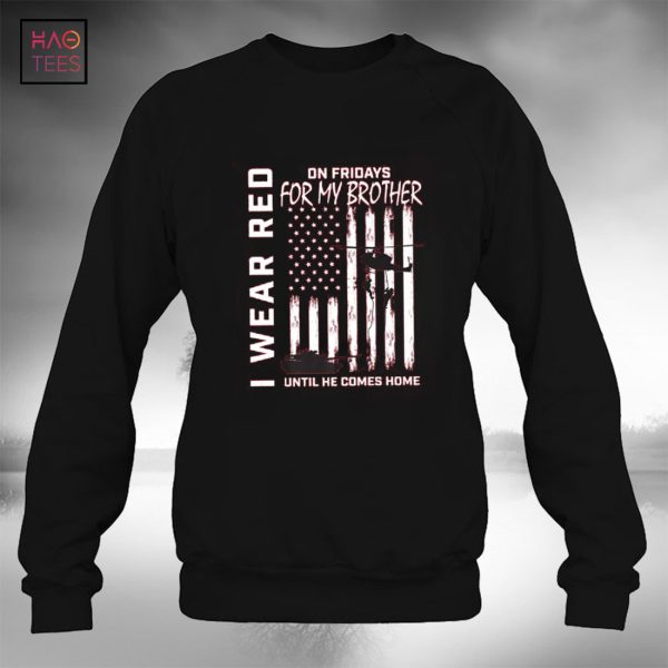 Deployed Brother Wear Red Friday Military American Flag Gift Premium T-Shirt