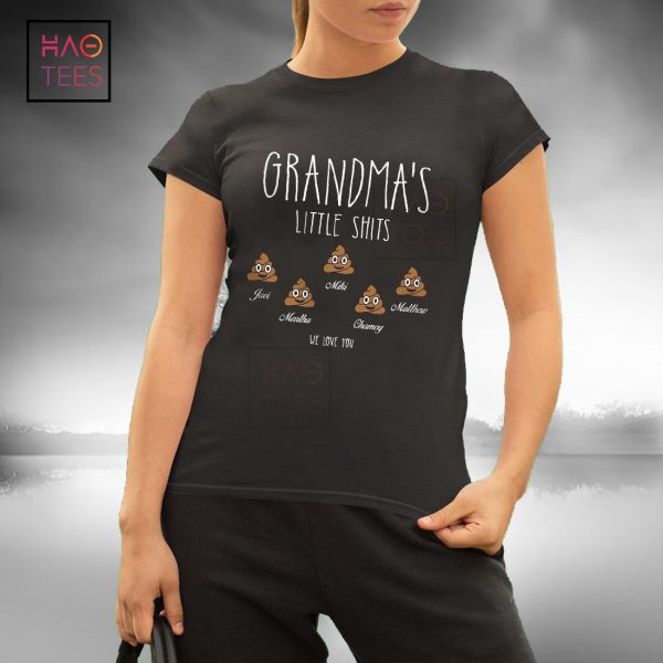 Custom Grandma’s Little Shits with Your Grandkids T Shirt