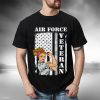 Air Force Veteran Usa Us Air Force Mom US Flag T-Shirt