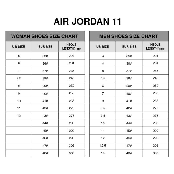 GC Air Jordan 11 Shoes POD design Official – H20