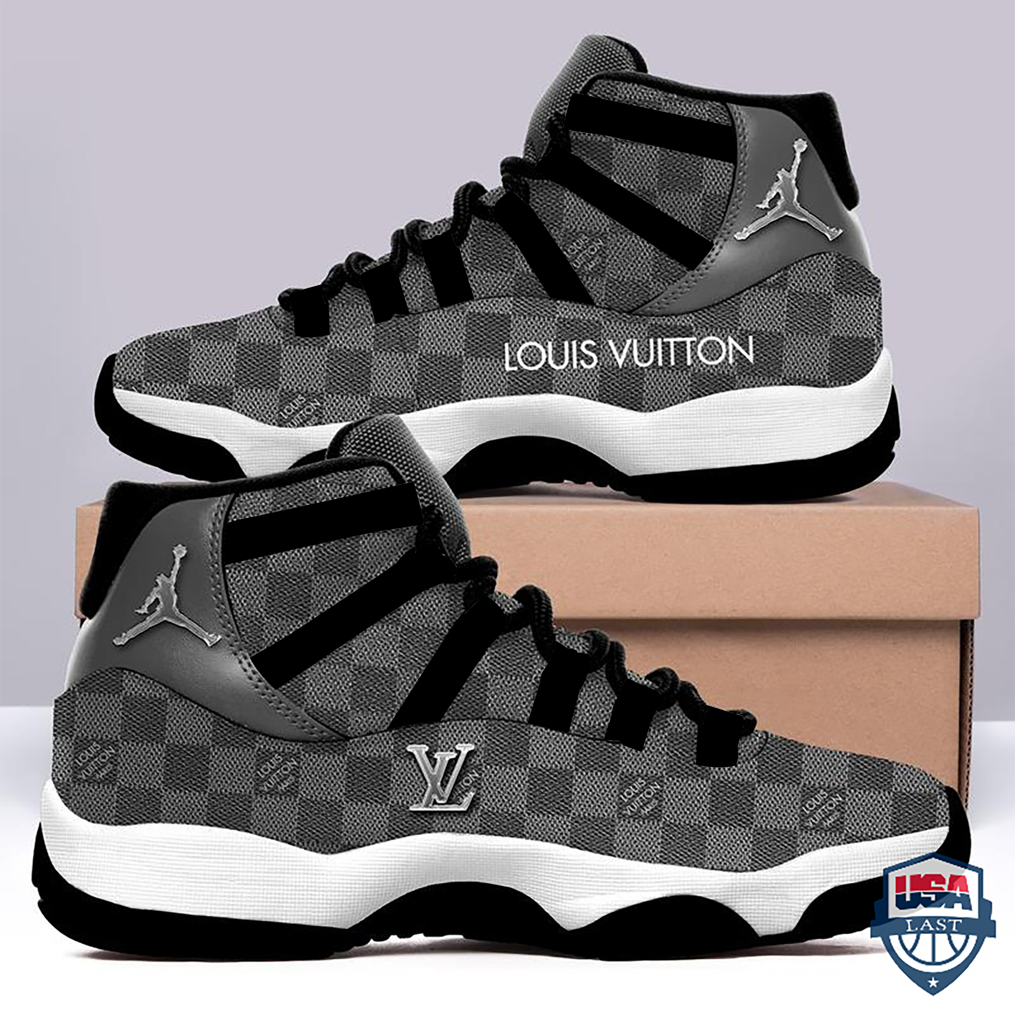 LV Air Jordan 11 Shoes POD design Official - H08