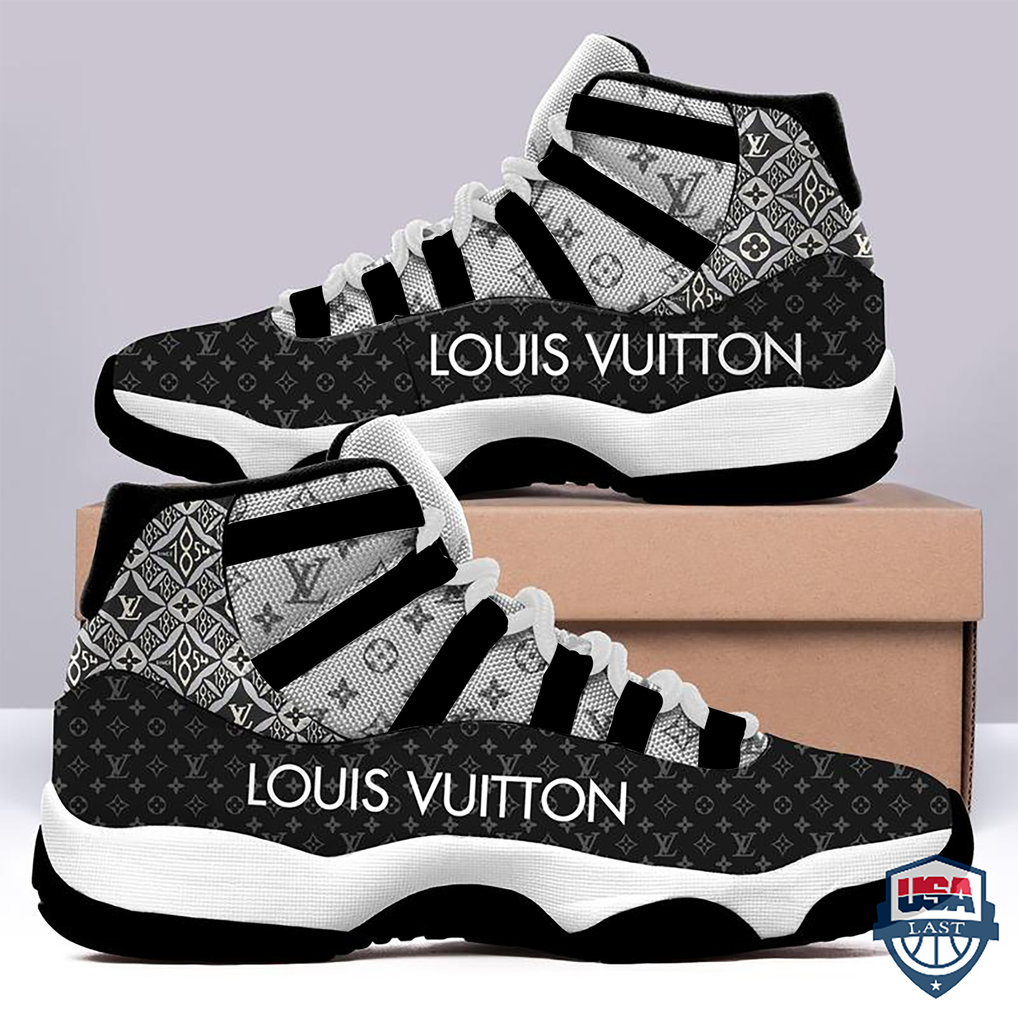 LV Air Jordan 11 Shoes POD design Official - H14