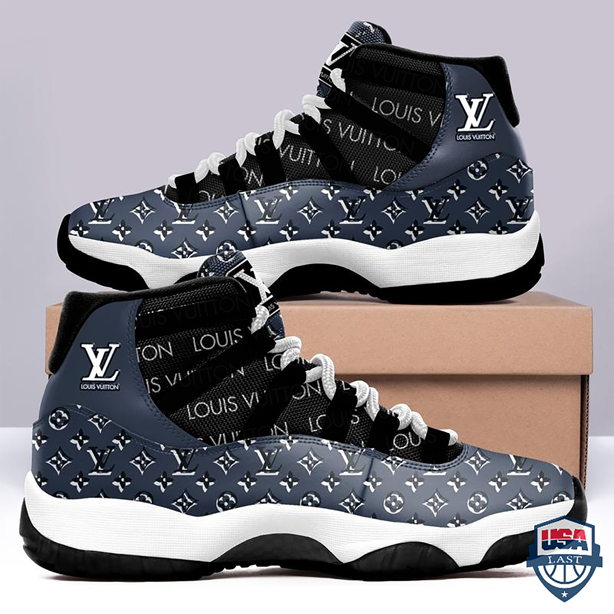 LV Air Jordan 11 Shoes POD design Official - H16