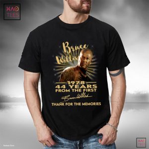 Bruce Willis 1978 2022 thank you for the memories T-shirt