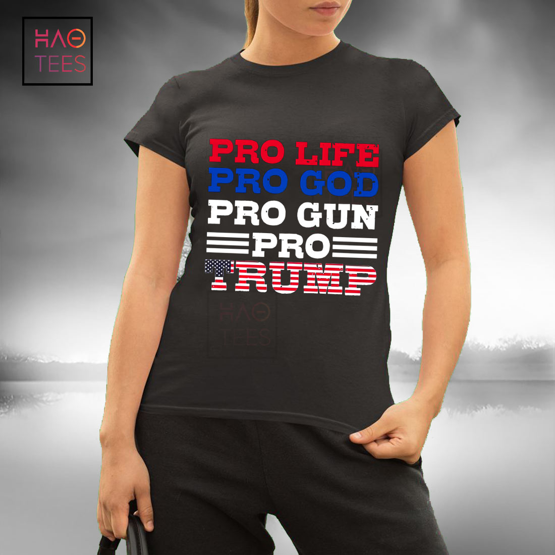 Pro Life Pro God Pro Gun Pro Trump T-shirt Classic