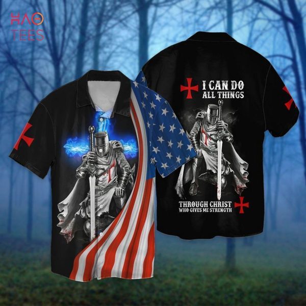 4th Of July American Flag Knight Templar I Can Do All Things Through Christ Who Gives Me Stren