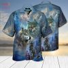 Wolf Galaxy 3D Hawaii Aloha Shirt