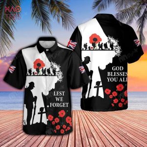 Veteran Lest We Forget Cross God Hawaiian Shirt