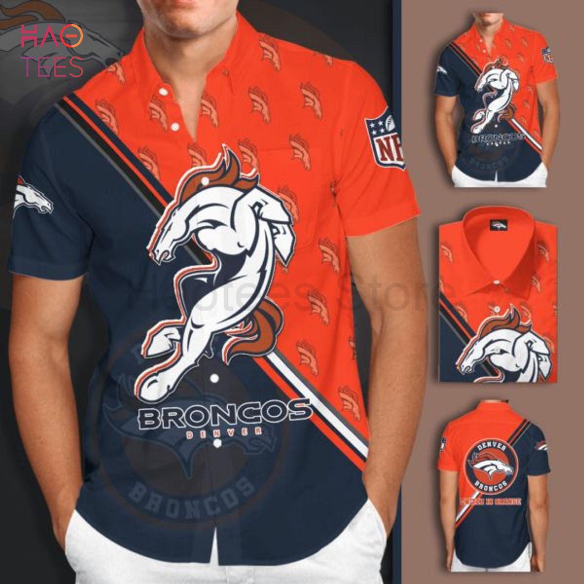Denver Broncos Logo Hawaii Aloha Shirt Denver Broncos Logo Hawaii Aloha Shirt