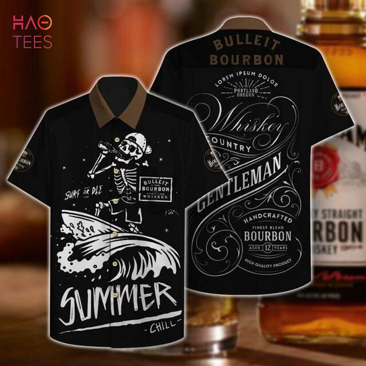 Bourbon Whiskey Hawaiian Shirt