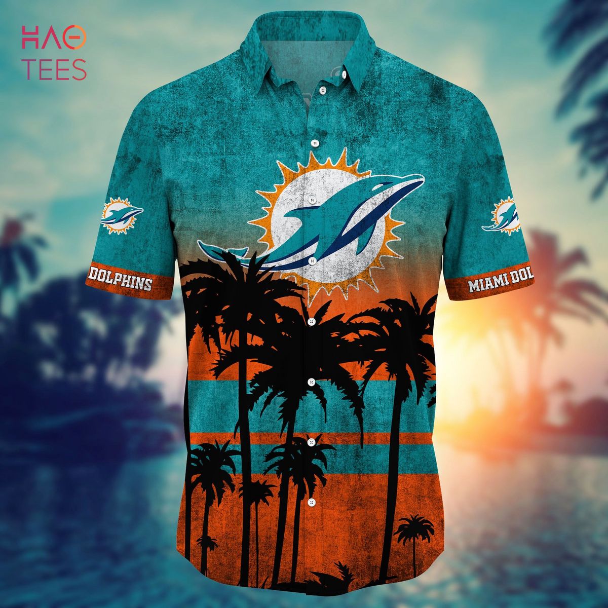 Miami Dolphins Hawaiian Shirts Summer Beach Holiday Short Sleeve T Shirt TOP 