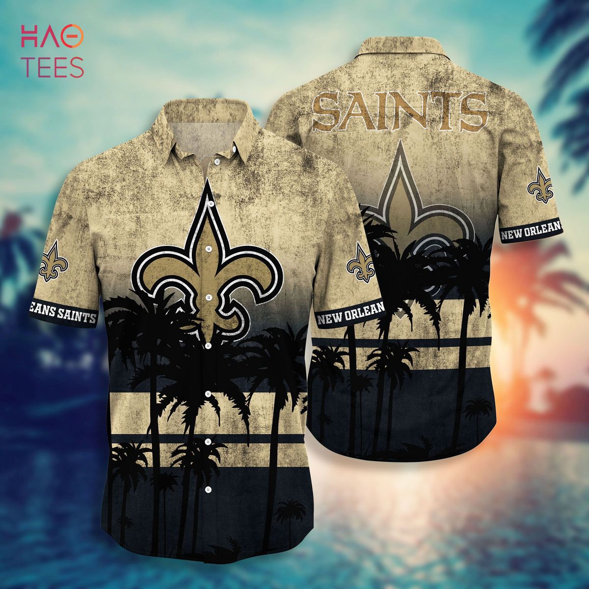 New Orleans Saints Mickey Mouse Hawaiian Shirt,Short