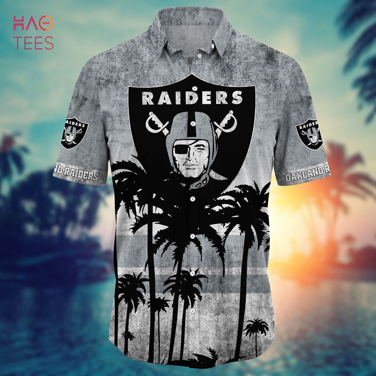 Oakland Raiders NFL-Hawaii Shirt Short Style Hot Trending Summer-Hawaiian NFL V1
