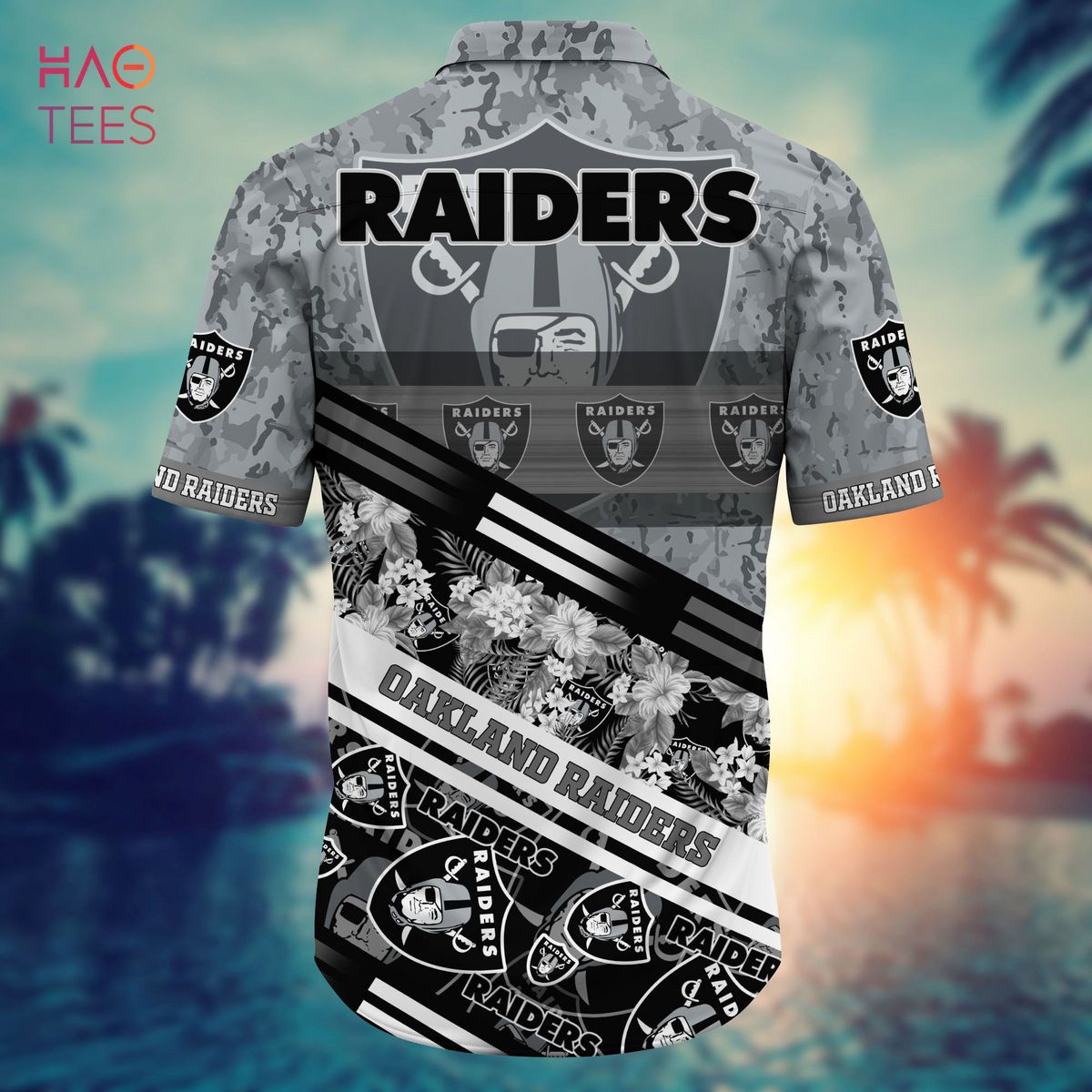 Oakland Raiders NFL-Hawaii Shirt Short Style Hot Trending Summer-Hawaiian NFL  G7