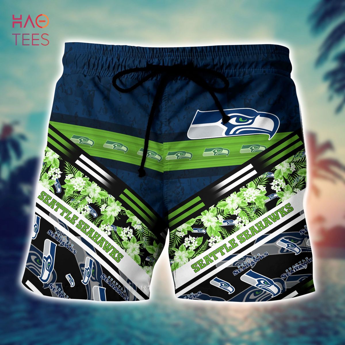 Seattle Seahawks NFL Logo Combo Hawaiian Shirt And Short Summer For Men  Women - Freedomdesign