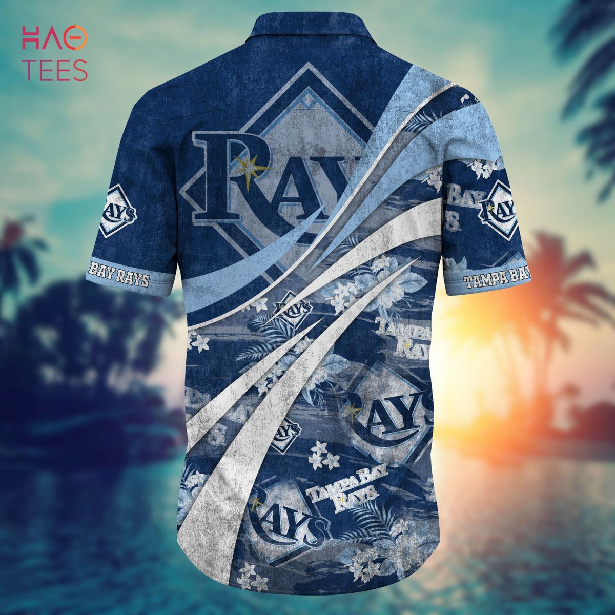 Personalized Tampa Bay Rays Baseball White Hawaiian Shirt And Short -  Tagotee