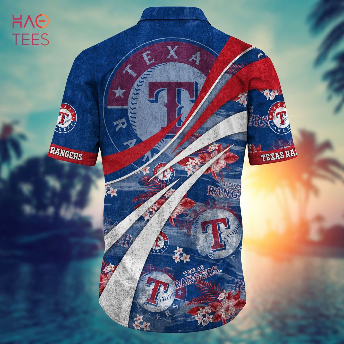 Custom Name And Number Texas Rangers Baseball Cool Hawaiian Shirt