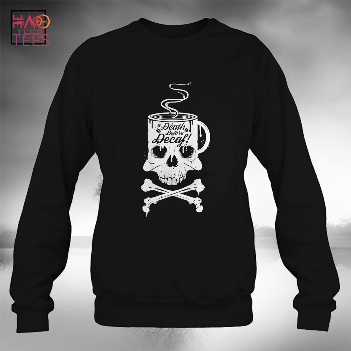 Death Before Decaf Patch T-Shirt
