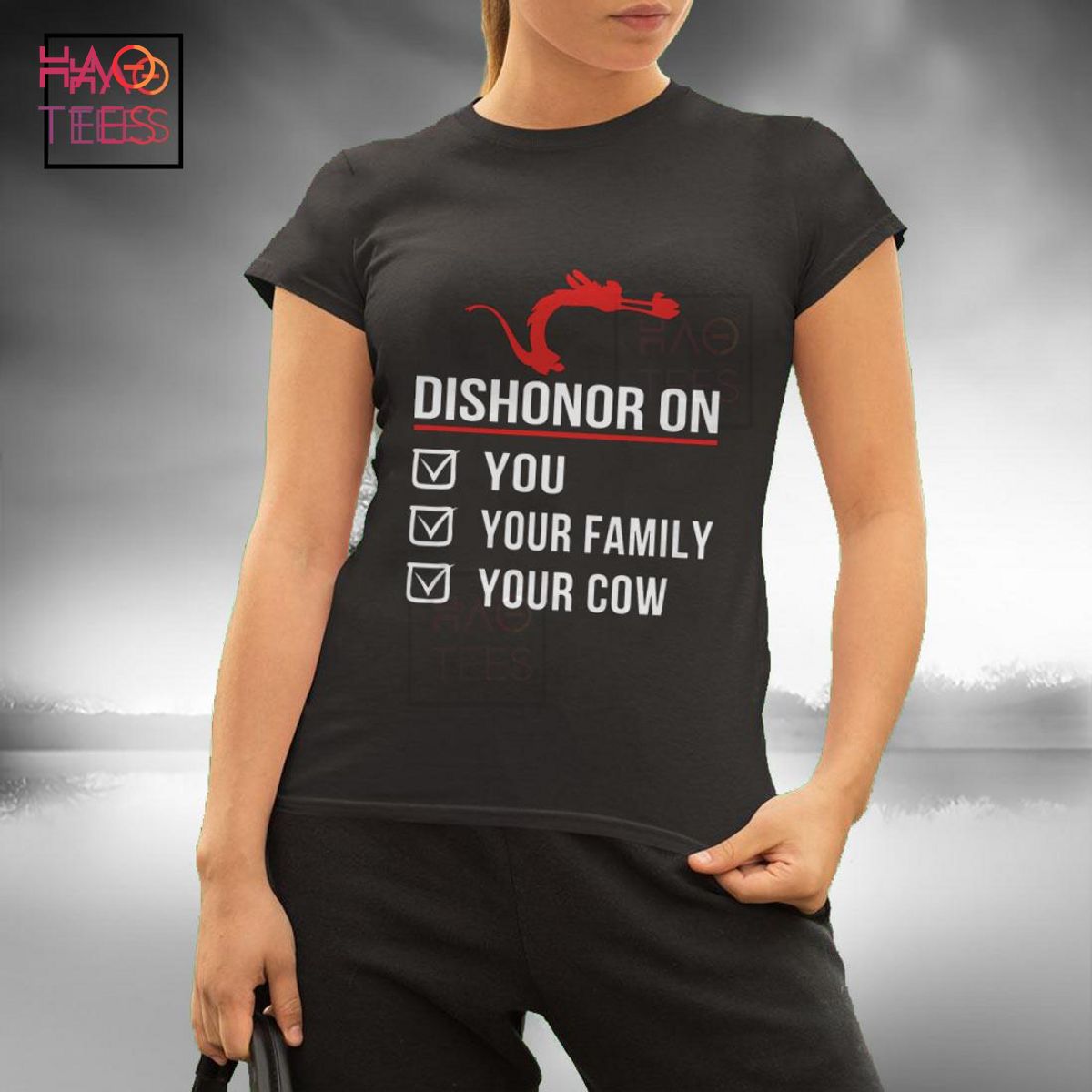 Dishonor On You Your Family Your Cow T-Shirt