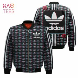 Gucci Adidas Black imited Edition Bomber Jacket