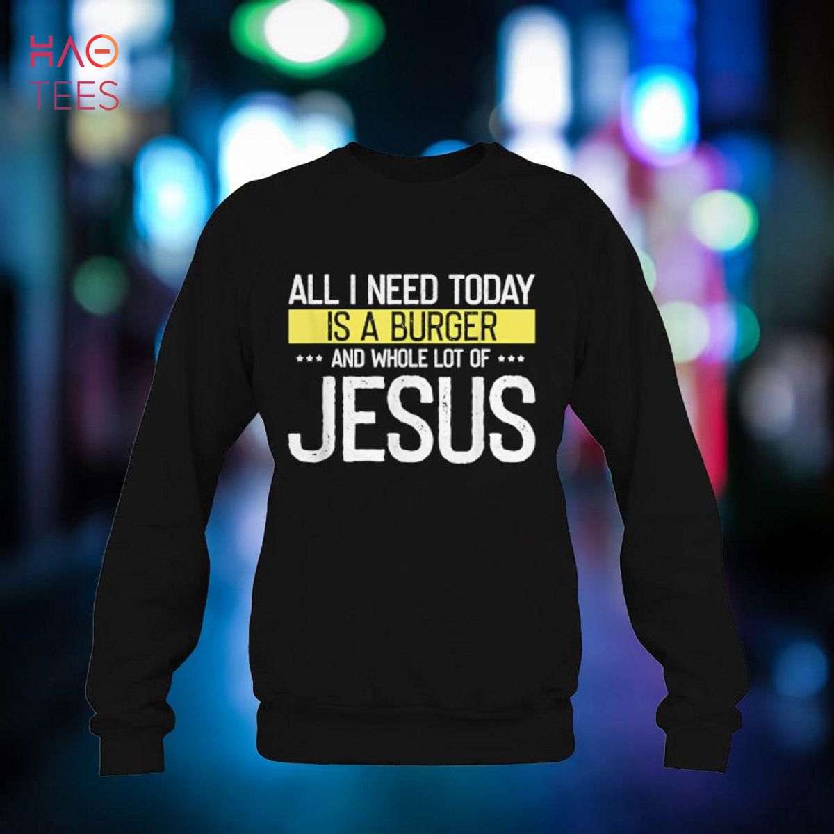 I need Burger and lot of Jesus, Christian God Christ BBQ Shirt