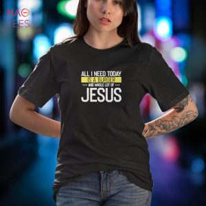 I need Burger and lot of Jesus, Christian God Christ BBQ Shirt