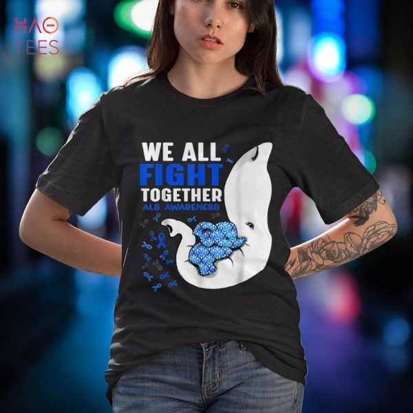 ALS Awareness We All Fight Together Elephant Shirt