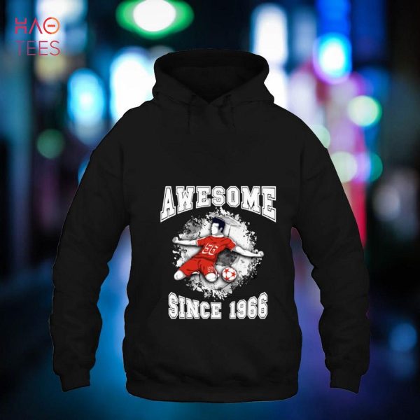 Awesome Since 1966 – 56 Year Old Soccer Lovers 56th Birthday Shirt