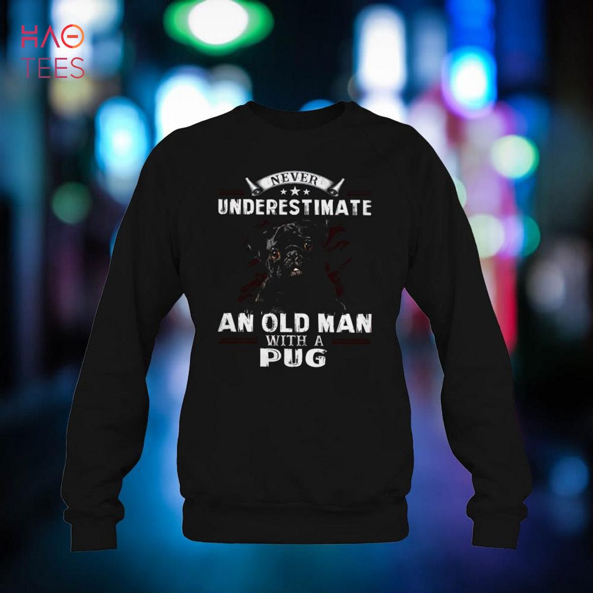 Old Man – BLACK Pug Shirt