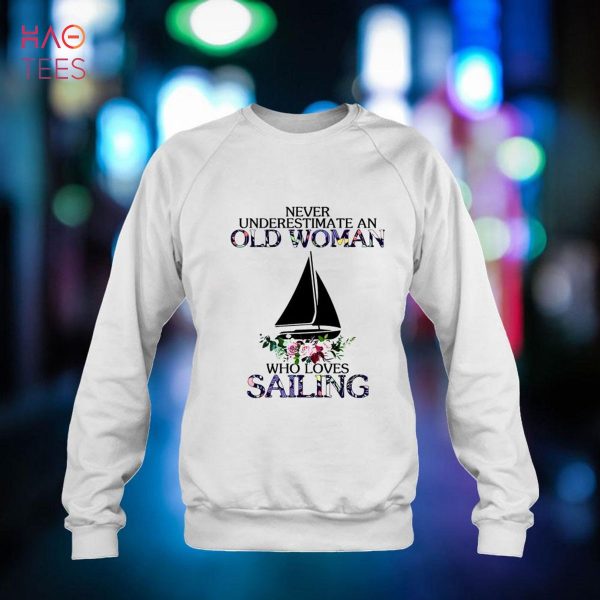 Sailing Old woman Hooded Shirt