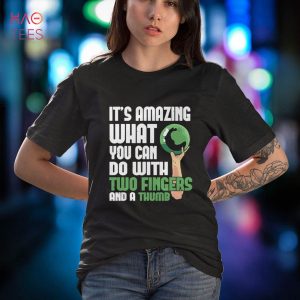 Vintage Amazing You Do Two Fingers And Thumb Bowler Bowling Shirt