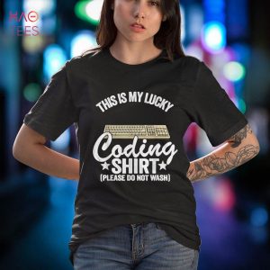 Coder Jokes Geek Computer Programmer This Is My Lucky Coding Shirt