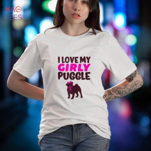 Puggle Pug Beagle Funny Girl Dog Girly Gender Reveal Cute Shirt