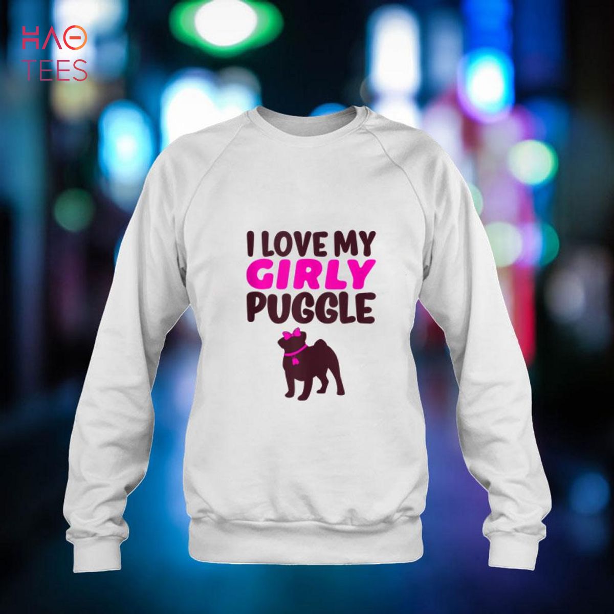Puggle Pug Beagle Funny Girl Dog Girly Gender Reveal Cute Shirt