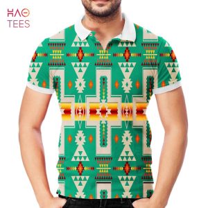 Green Tribe Design Native American Polo T-Shirt 3D