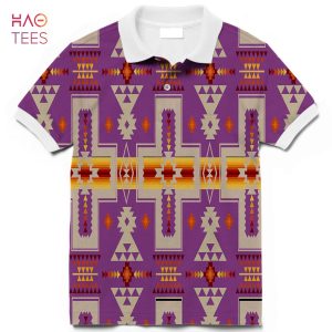 Light Purple Tribe Design Native American Polo Hawaii 3D Light Purple Tribe Design Native American Polo Hawaii 3D