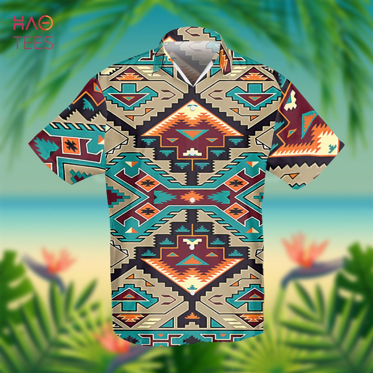 Native American Aztec And Hawaiian Ethnic Pattern Shirt