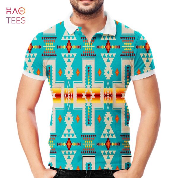 Turquoise Tribe Design Native American Polo Hawaii 3D