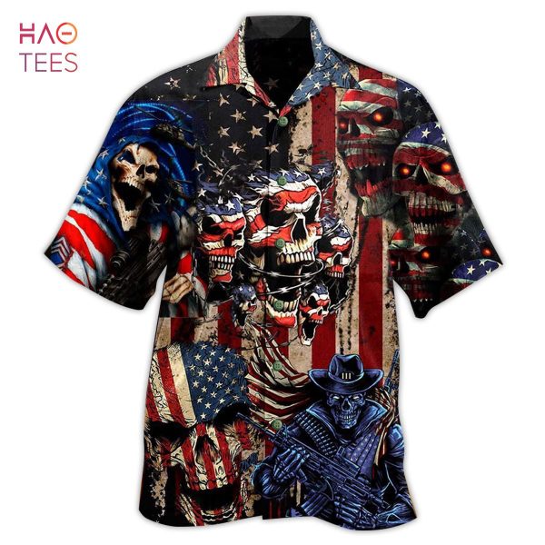 America Skull Pride Edition Hawaiian Shirt