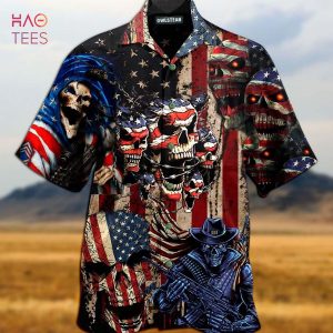 America Skull Pride Edition Hawaiian Shirt