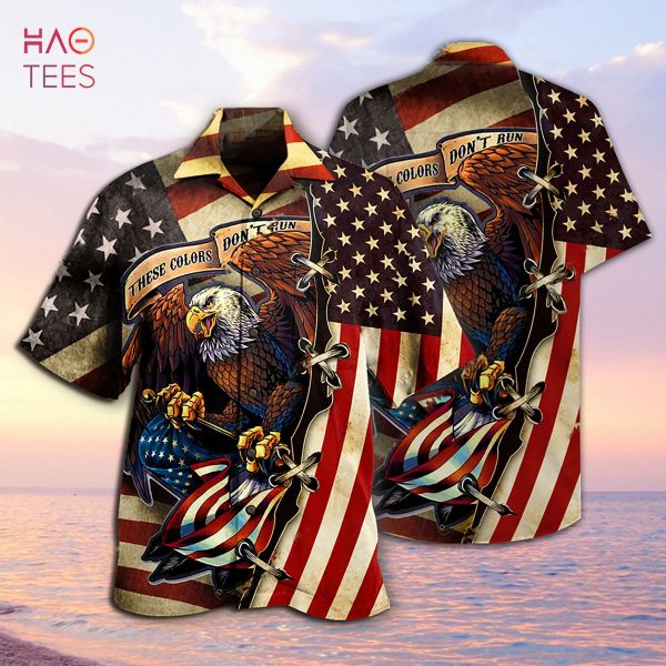 American Eagle Fly Flag Limited Hawaiian Shirt