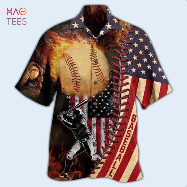 Baseball Nothing More American Than Baseball Edition Hawaiian Shirt