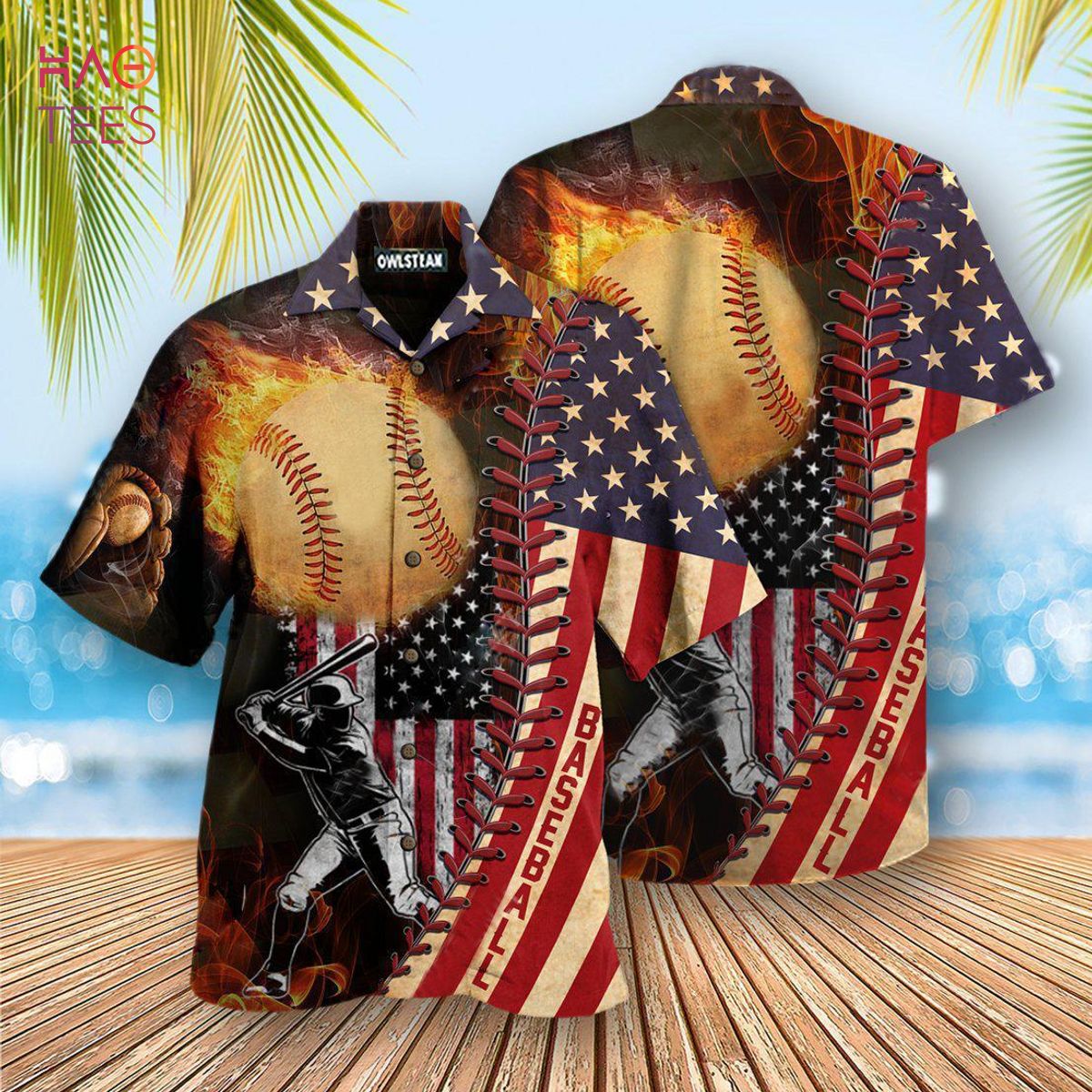 Baseball Nothing More American Than Baseball Edition Hawaiian Shirt
