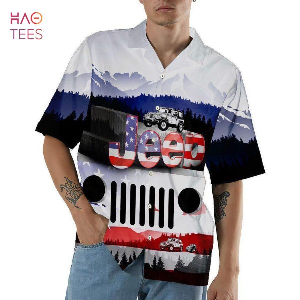 Jeep America Flag Style Limited Edition Hawaiian Shirt