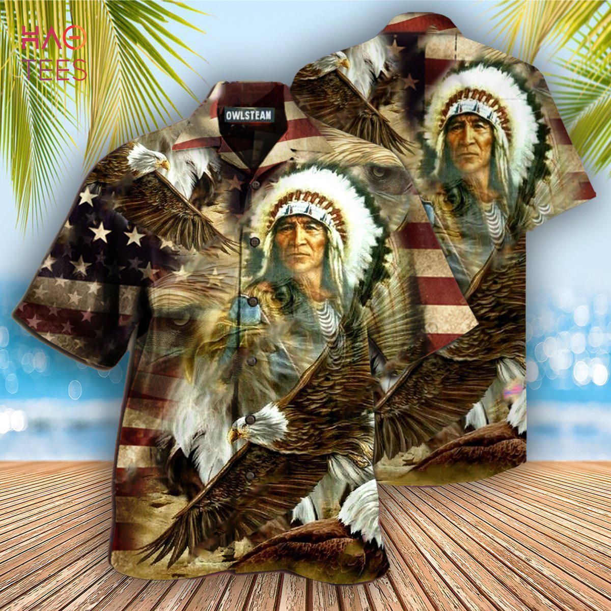 Native American Proud Eagle Edition Hawaiian Shirt